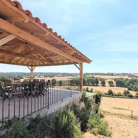 Le Coteau De Therese - Vue Panoramique Sur La Vallee De L'Ouin - 20Min Puydufou Et 15Min Cholet Feriehus Mauleon